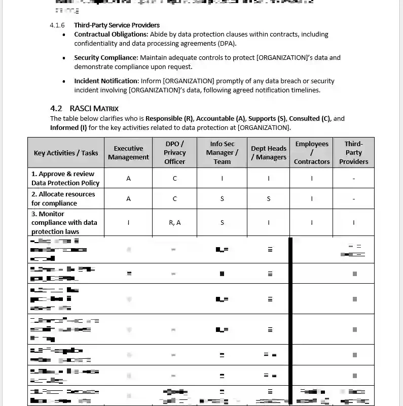 iso 27001 data protection policy template