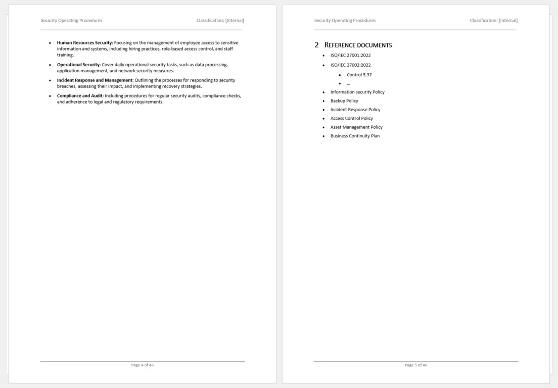 Image Of The Sop Template For Word Chapter 2 Preview.
