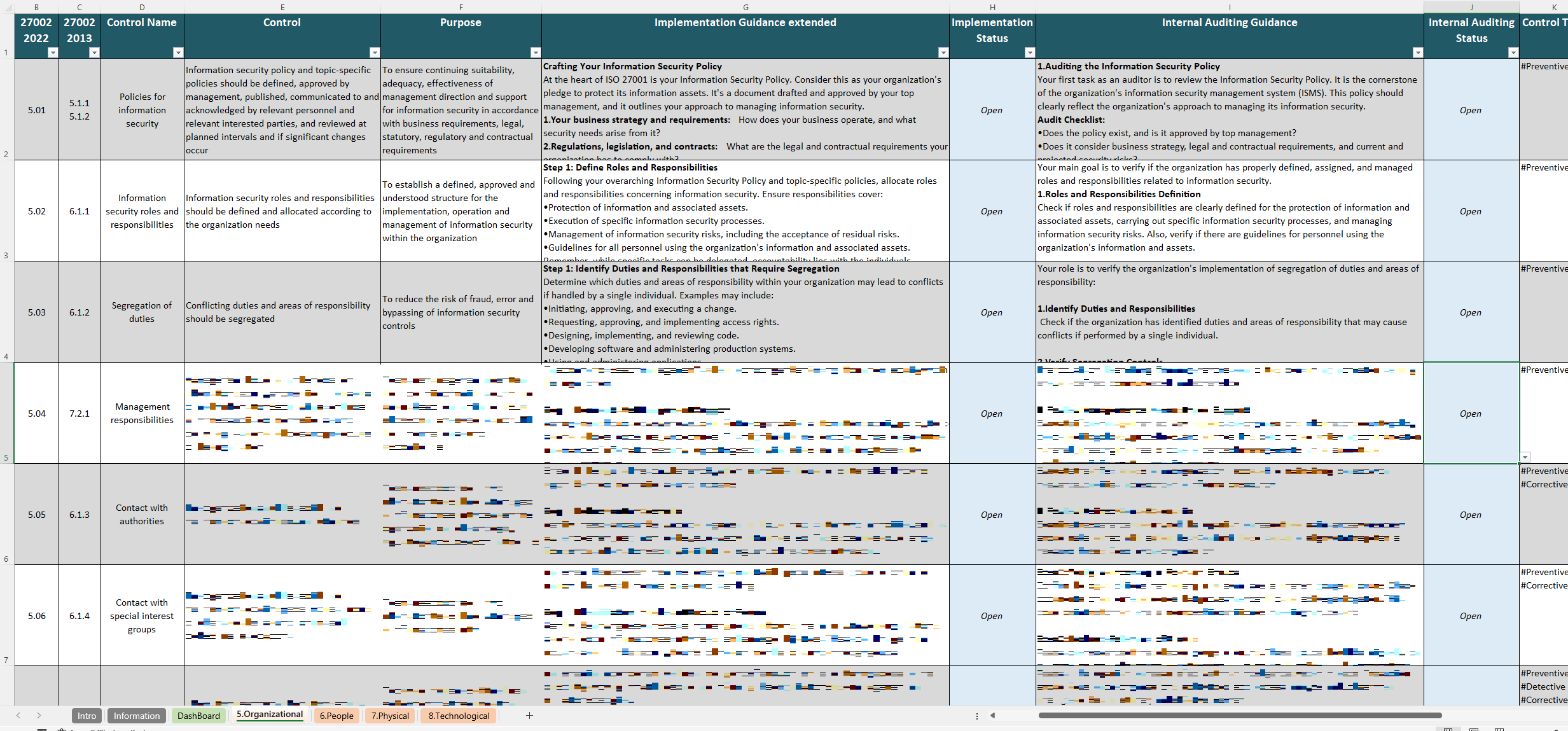 Iso 27001 Annex A Controls Excel
