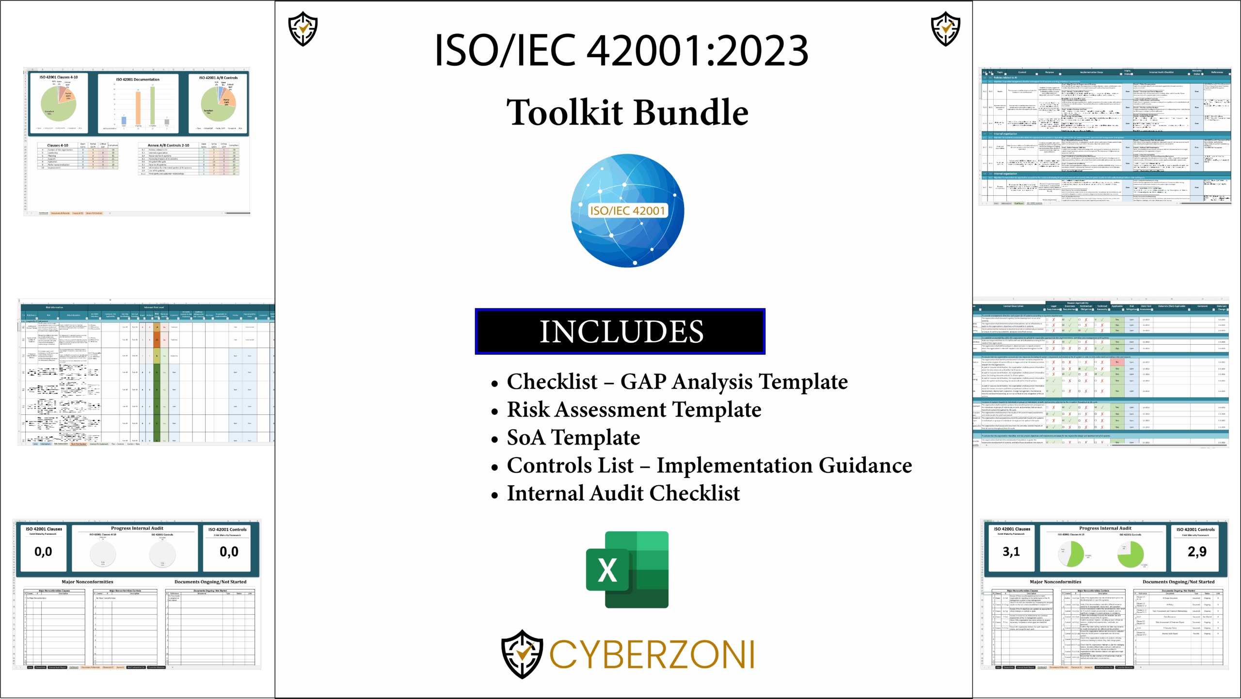 Cyberzoni Iso 42001 Toolkit Bundle Image