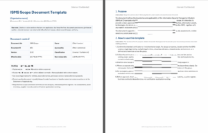 Iso 27001 Isms Scope Document Template